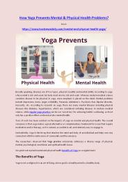 How Yoga Prevents Mental & Physical Health Problems?