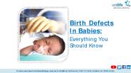 Birth Defects In Babies: Everything You Should Know