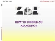 How to Choose an Ad Agency