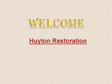 Immediate Window Restoration in Horfield