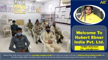 Road Safety Drivers Training Institute and Traffic Management Training Course in India