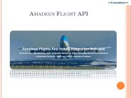 Amadeus Flight API