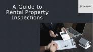 A Guide to Rental Property Inspections