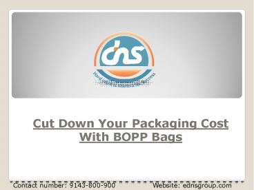 Cut Down Your Packaging Cost With BOPP Bags
