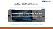Landing Page Design Services