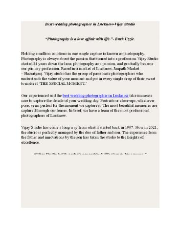 Best candid photographer in uttar pradesh