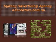 Sydney Advertising Agency - adcreators.com.au