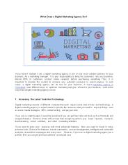 What Does a Digital Marketing Agency Do?