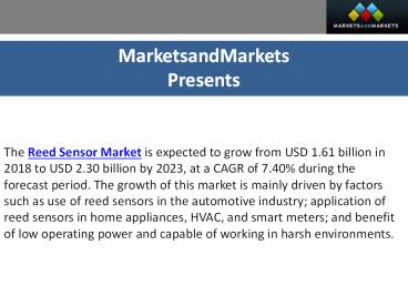 Reed Sensor Market Size, Share & Growth by Manufacturer and Regions 2023