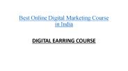 Best Online Digital Marketing Course in India