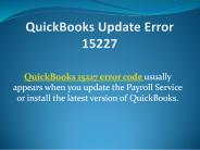 Error 15227 when updating QuickBooks