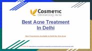 Best Acne Treatment In Delhi