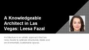 A Knowledgeable Architect in Las Vegas: Leesa Fazal (2)