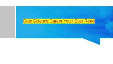 Data Science Training Institute In Noida