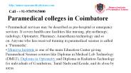 Paramedical colleges in Coimbatore