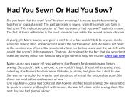 Had You Sewn Or Had You Sow (1)
