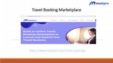 Travel Booking Marketplace