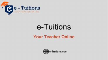 e-Tuitions Learning Private Limited
