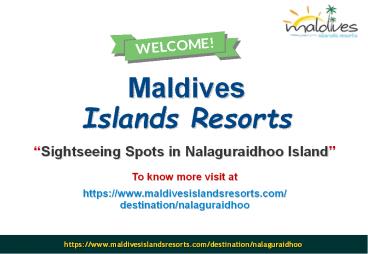 Sightseeing Spots in Nalaguraidhoo Island