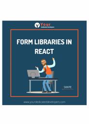 form libraries react-Your Dedicated Developers