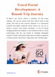 Travel portal development a round trip journey