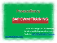 Proexcellency provides SAP EWM online training.