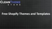 Best Free Shopify Themes and Templates