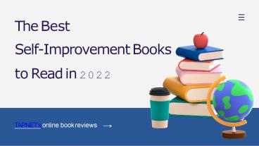 The Best Self-Improvement Books to Read in 2022