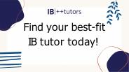 Looking For Interactive Online IB Tutoring