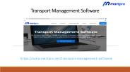 Transport Management Softwares