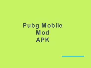 Pubg Mobile Mod APK