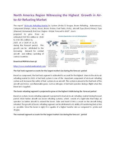 North America Region Witnessing the Highest Growth in Air-to-Air Refueling Market