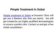 pimple treatment in dubai