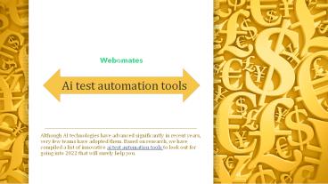 Ai test automation tools