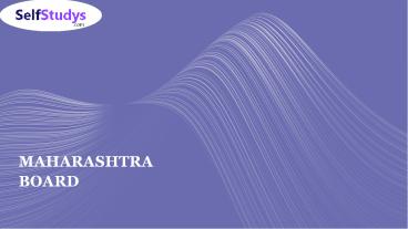 Maharashtra Board Class 12th Books