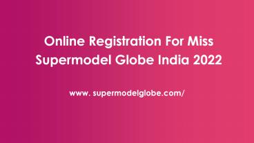 Apply For Biggest Beauty Pageant 2022