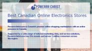 Best Canadian Online Electronics Stores | Powerrr Christ