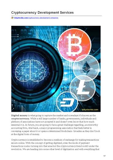 Cryptocurrency exchange development company | TokyoTechie