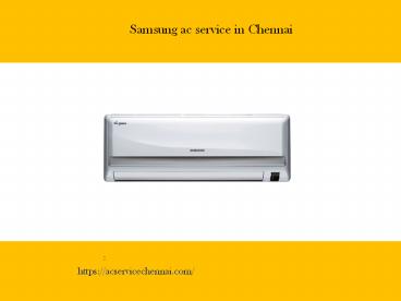 Samsung ac service in Chennai