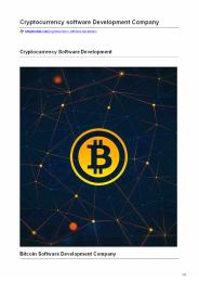 Cryptocurrency Software Development Services |TokyoTechie