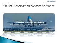 Online Reservation System Software