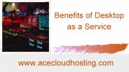 Benefits of Desktop as a Service