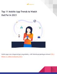 Top 11 Mobile App Trends to Watch Out For in 2022