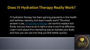 Does IV Hydration Therapy Really Work?