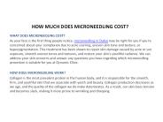 HOW MUCH DOES MICRONEEDLING COST?