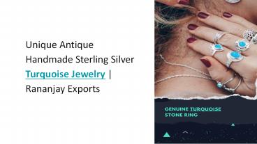 Unique Antique Handmade Sterling Silver Turquoise Jewelry