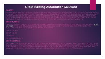 Crest Building Automation Solutions