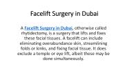 Facelift Surgery in Dubai
