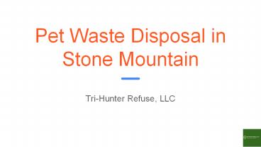 Pet Waste Disposal in Stone Mountain (1)
