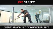 Different Kinds of Carpet Cleaning Methods in NYC